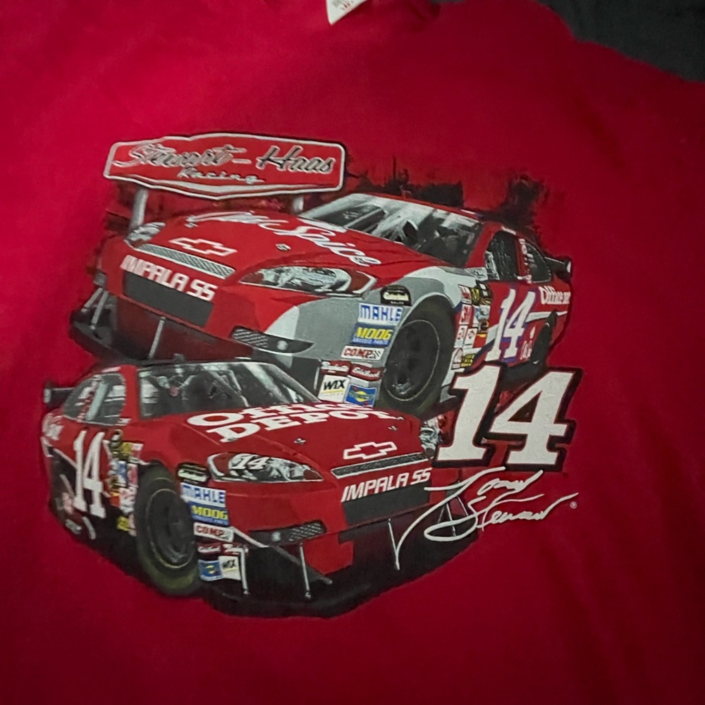 Tony Stewart RED T SHIRT NASCAR